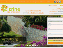 Tablet Screenshot of citrinerealestate.com